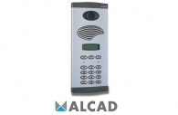 ALCAD PDK-44500 Entrance panel with digital audio unit, generic colour video unit for coaxial cable, numeric display and numeric keypad for external entrance in installations with concierge system
