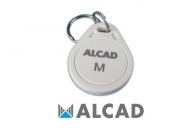 ALCAD LAC-011 Electronic proximity key for access to multiple installations. Key-fob format, black-yellow
