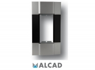 ALCAD MAR-514 iBLACK panel extension for single panel, 7 or 8 storeys, 236x478mm