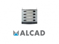 ALCAD MPD-104 Entrance panel with 4 double push-buttons.2-wire system.Linea 201 aesthetic