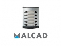 ALCAD MPD-105 Entrance panel with 5 double push-buttons.2-wire system.Linea 201 aesthetic