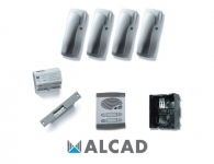 ALCAD KAD-41002 Kit θυροτηλεφώνου με 2 διπλά μπουτόν σύστημα 4+Ν καλωδιών