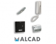 ALCAD KAS-50001 Κit θυροτηλεφώνου με 1 μονό μπουτόν, σύστημα 2 καλωδιών, 1 διαμερίσματος
