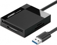 Ugreen 30333 (CR125) USB 3.0 SD / micro SD / CF / MS card reader, Black