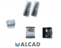 ALCAD KAD-41021 Kit θυροτηλεφώνου με ένα διπλό μπουτόν, συστήμα 4+N καλωδιών, 2 διαμερισμάτων χωρίς κυπρί