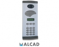 ALCAD PDK-42500 Entrance panel with digital audio unit, generic colour video unit for coaxial cable, numerical display and numerical keypad in installations with concierge system