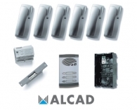 ALCAD KAD-41003 Kit θυροτηλεφώνου με 3 διπλά μπουτόν σύστημα 4+Ν καλωδιών
