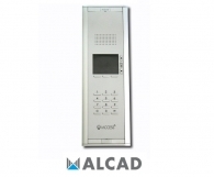 ALCAD PAK-74011 Entrance panel with 2-wire audio unit for external entrance, TFT screen, electronic directory and keypad. Built-in VIGIK reader