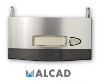 ALCAD MPS-101 Entrance panel with 1 single push-button.2-wire system.Linea 201 aesthetic