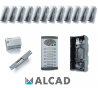 ALCAD KAD-41006 Kit θυροτηλεφώνου με 6 διπλά μπουτόν σύστημα 4+Ν καλωδιών