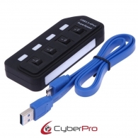 CYBERPRO CP-4PHUB, USB3 Hub 4    USB-A